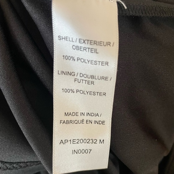 Adrianna Papell Black Blouson Dress Beaded Skirt Sleeveless Size 14 Cocktail - Picture 9 of 10